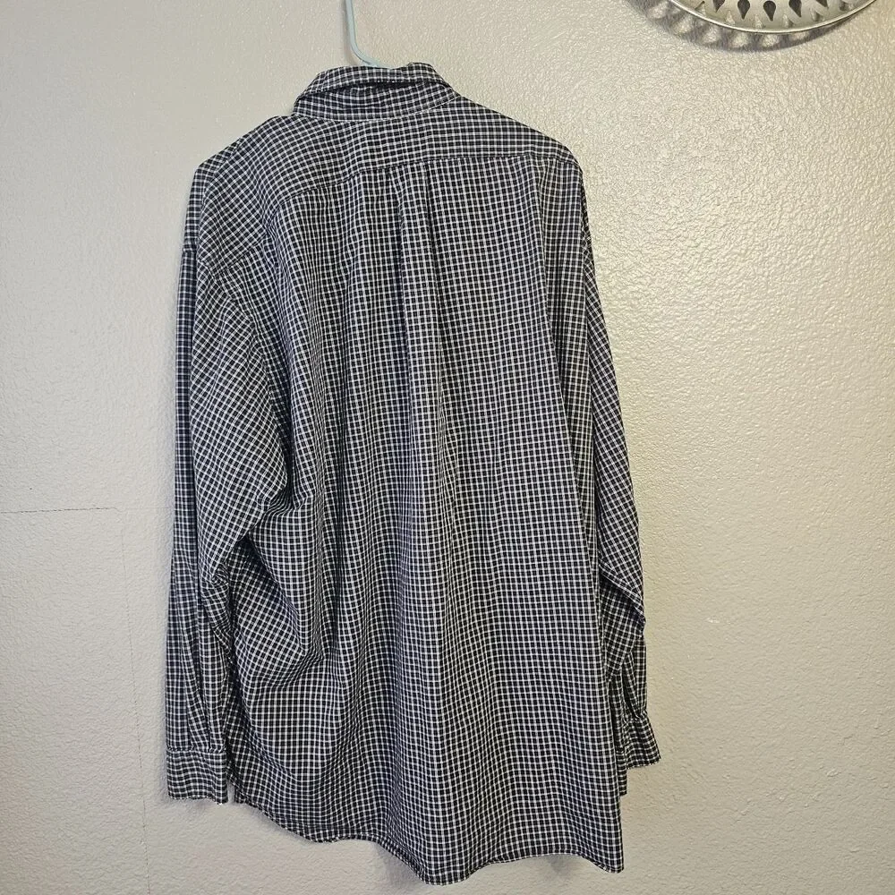 Polo Ralph Lauren Blake XXL Button Front Plaid Shirt Long Sleeve Preppy E462